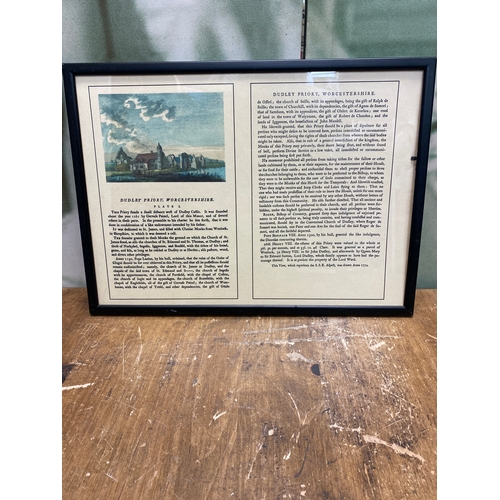 19 - Framed Print Depicting Dudley Priory