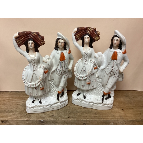 233 - Pair of Staffordshire Figurines Height 35 cm