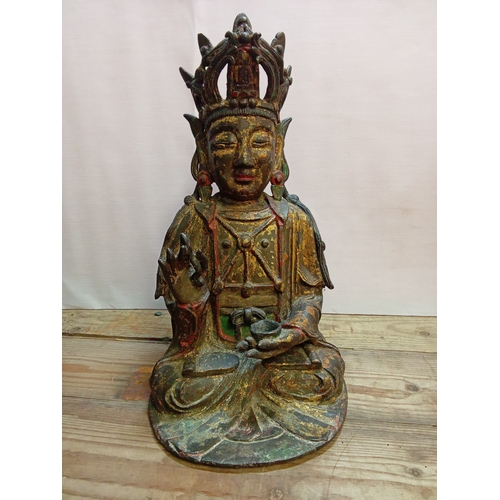 245 - Chinese Hollow Cast Bronze Figure of Guanyin. Believed to be 19th Century. App. 30cm High