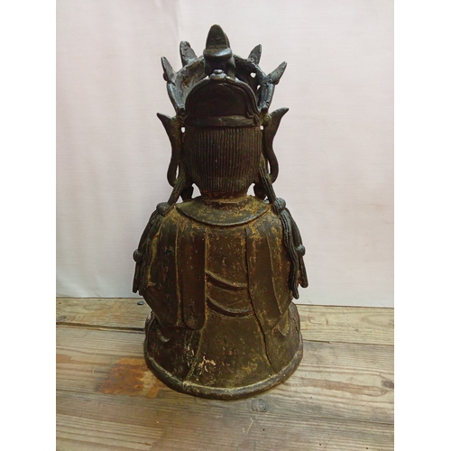 245 - Chinese Hollow Cast Bronze Figure of Guanyin. Believed to be 19th Century. App. 30cm High