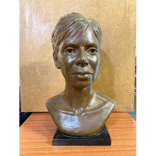 234 - Life Size Female Bust on Heavy Plinth