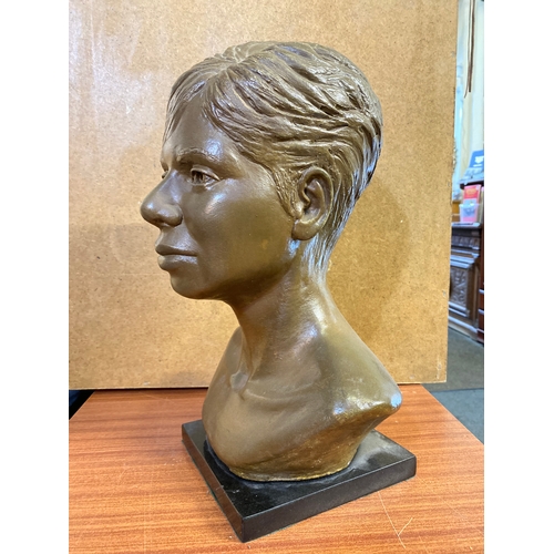 234 - Life Size Female Bust on Heavy Plinth