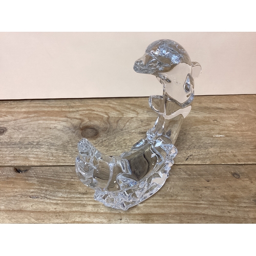 272 - Waterford Crystal Dolphins - Height 19 cm