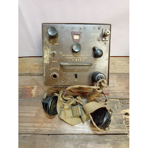 180 - British Army Wavemeter Class D No.1 MkII c/w Headphones