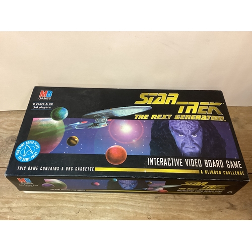 312 - Star Trek The Next Generation Interactive Video Board Game MB Games