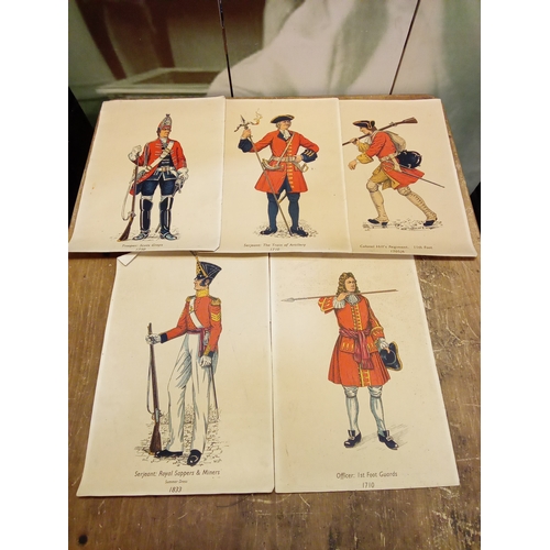 40 - Collection of Vintage Prints Depicting 18th/19th Century Army Uniforms. App. 45cm x 30cm