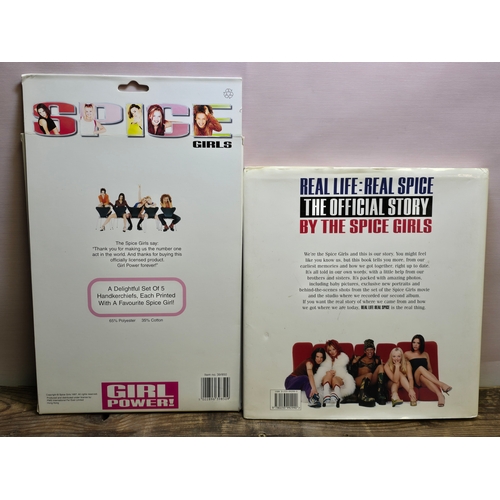61 - Spice Girls Memorabilia to Include Handkerchief Set & Official Book