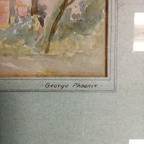 2 - Water colour of Cottage's at Warfield signed George Phoenix.