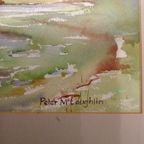 1 - 2 beautiful landscape watercolour paintings signed, Peter MC Laughlin and Margaret Mc Laughlin.
