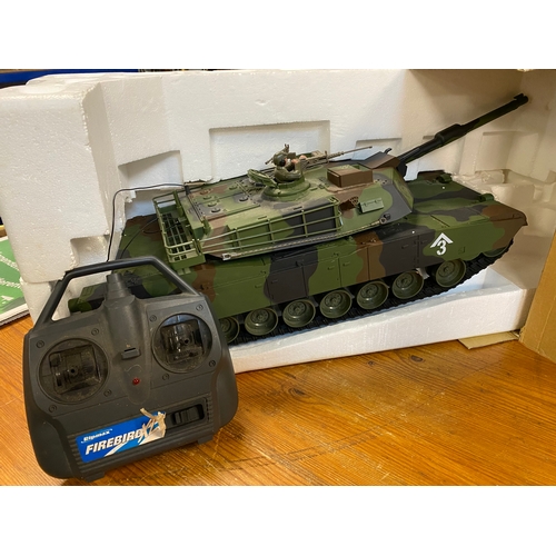 269 - Radio Controlled M1A1 Abrams Tank, in box