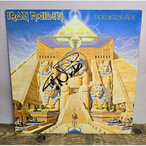 731 - Iron Maiden, Powerslave. SIGNED by Nicko McBrain