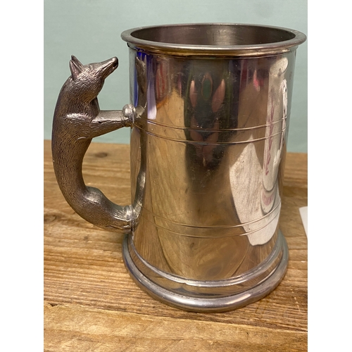 29 - Coalport Limited Edition The Coronation 24th Anniversary Tankard & Pewter Fox Tankard