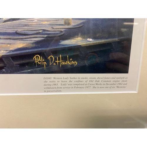 3 - Lady in Waiting Train Print - Philip Hawkins - Limited 227 of 500 - 77 cm x 59 cm