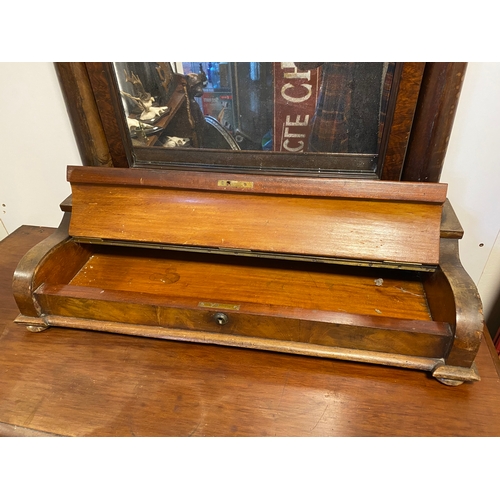 21 - Large Victorian Dressing Mirror with Storage Compartment