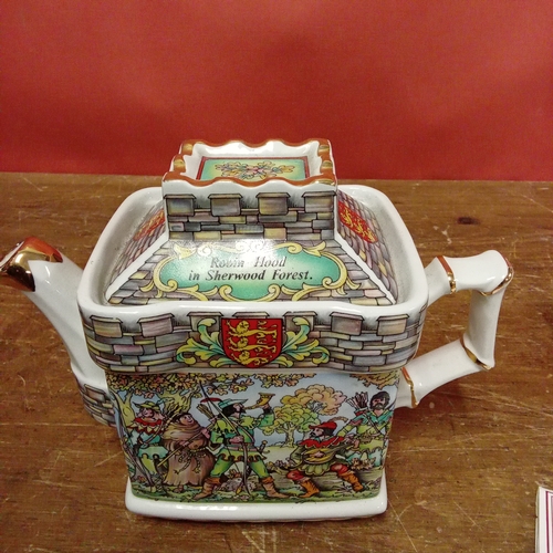 40 - Two teapot from the Sadler Classic Collection, Robin Hood and King Henry VIII and His Six Wives.