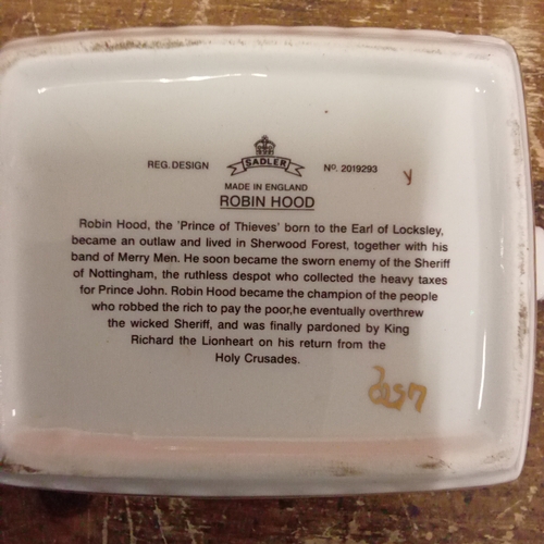 40 - Two teapot from the Sadler Classic Collection, Robin Hood and King Henry VIII and His Six Wives.