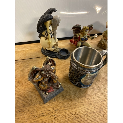 51 - Collectable Fantasy Figures to include Nemesis Now Tankard