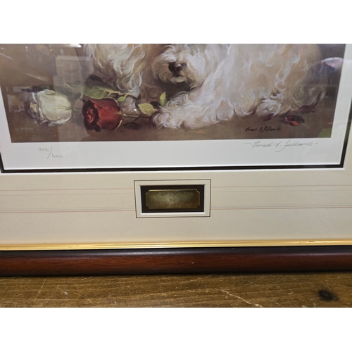 3 - Ltd.Ed. Signed Joseph Sulkowski Framed Print 'Westies & Roses' 326/600