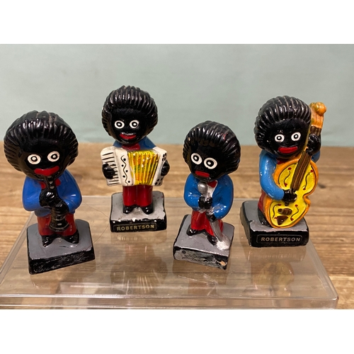 43 - 9 x Robertson Jam Musical Golly Figures