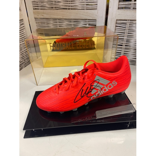 375 - Luis Suarez Signed Football Boot in Case with C.O.A