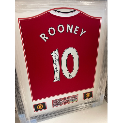 247 - Wayne Rooney Framed Signed Football Shirt with COA
