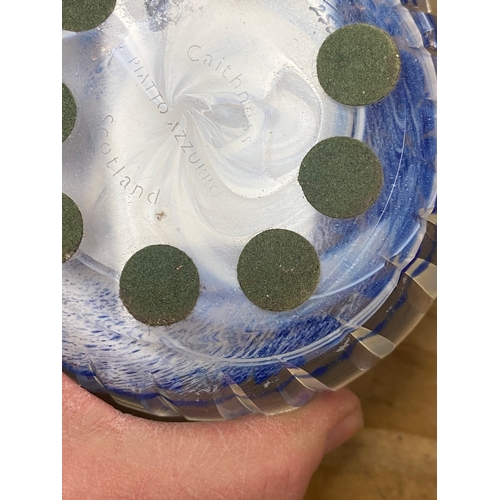 155 - Caithness Scotland Limited Edition Paperweight Piatto Azzurro Magnum 7 of 250