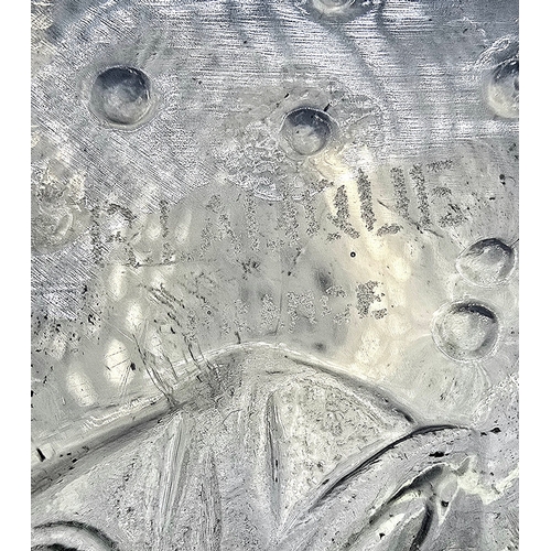 362 - Circa 1930's Rene Lalique Opalescent 'Poissons' Bowl. App.28.5cm dia.