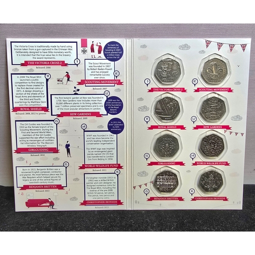 199 - Great British Coin Hunt 50p Vols 1 & 2 Inc. 2009 'Kew Gardens'