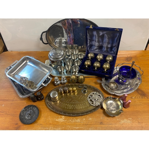 Large Collection Mixed Metalware