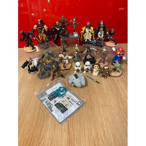 Collection of Disney Infinity & Hasbro Figures