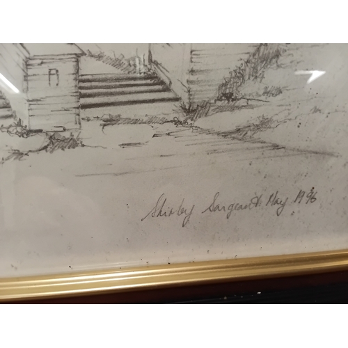 18 - Signed print of St' Matenana's Church in Tintayel.