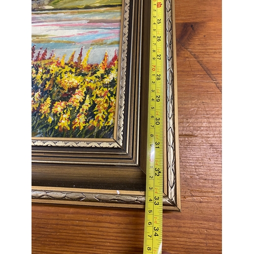 22 - Large Signed & Framed Oil on Canvas 25 x 33 inches