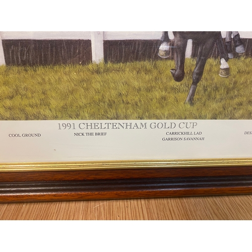 25 - 1991 Cheltenham Gold Cup Print Brian John Evanson Limited Edition 104 of 500