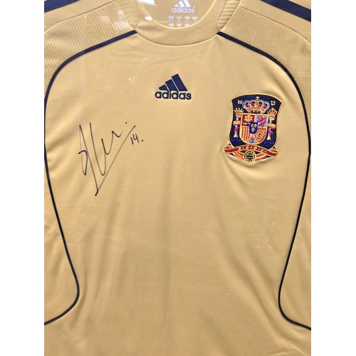 425 - Post Match Signed 'Xabi Alonso' Official 2008-10 Spain Away Shirt
