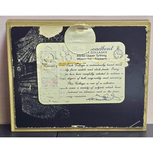 12 - Framed Ken Broadbent Watch Parts Collage