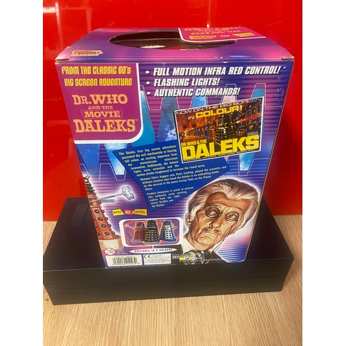 302 - Rare Dr Who Product Enterprise Radio Controlled Red & Gold Movie Dalek