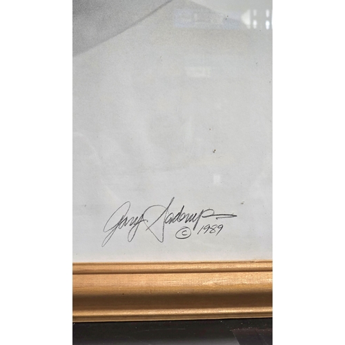 28 - Gary Saderup Framed Print Featuring Capt. Kirk & Spock. 60x50cm