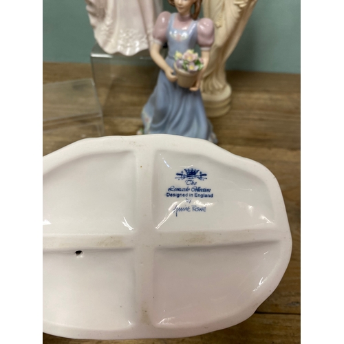 26 - Leonardo & Other Collectable Figurines to include Bride & Groom