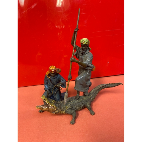 473 - Cold Painted Bronze with Letter B