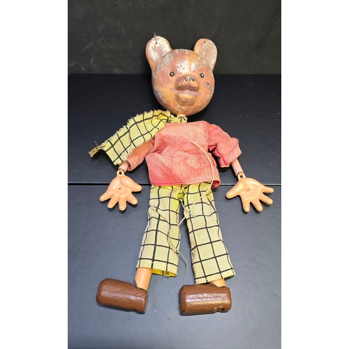1970's Rupert the Bear Puppet by Pelham