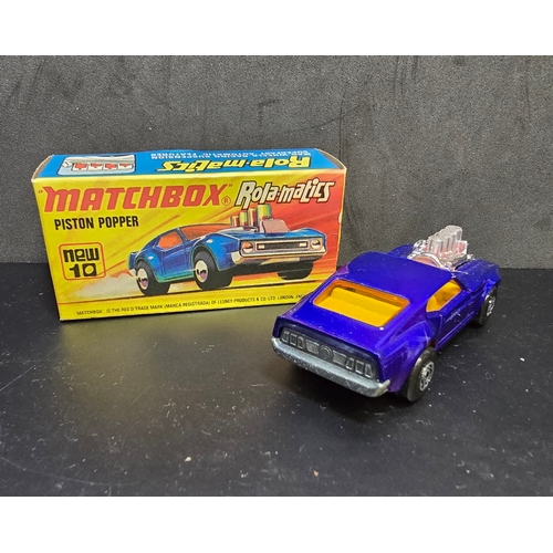 Matchbox No10 'Rola-Matics' Piston Popper with Box