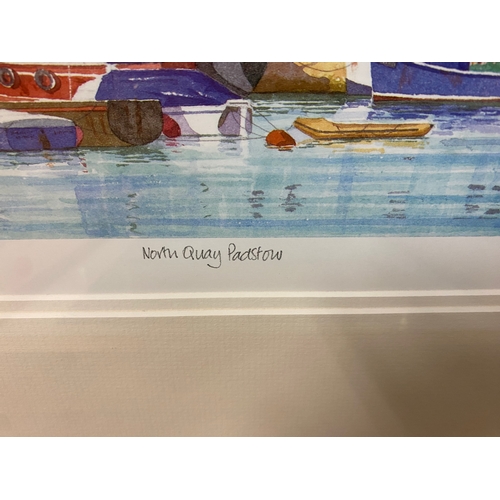 2 - 2 x Seaside Prints to include North Quay Padstow Framed