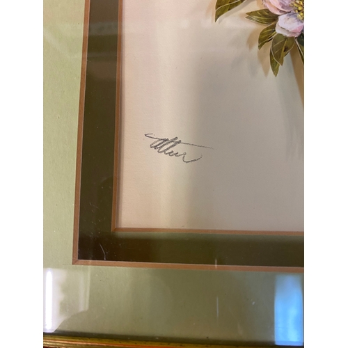 6A - Signed Floral Decopage & Pixie