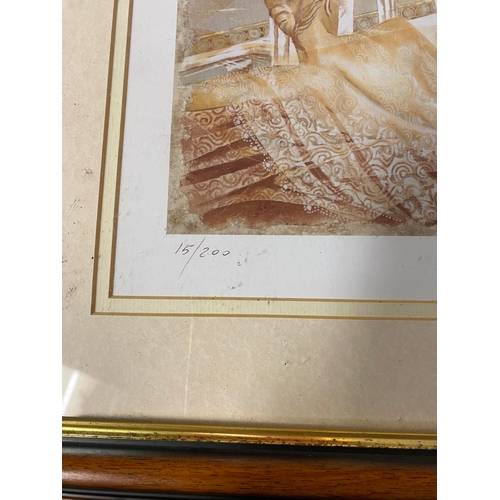 8A - Collection of Framed Lady Prints to include a Limited Edition