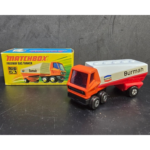 Matchbox No63 Freeway Gas Tanker with Box