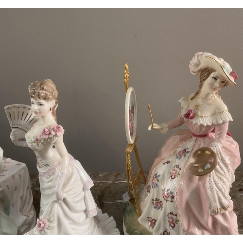 1036 - Three Royal Worcester porcelain, ltd edition,1146/2500 