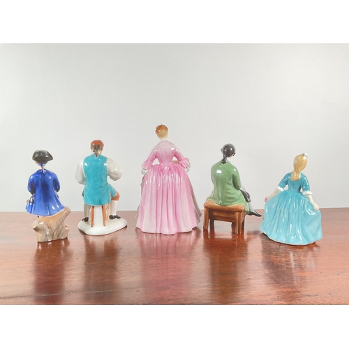 1058 - Royal Doulton: a collection of five figures comprising 