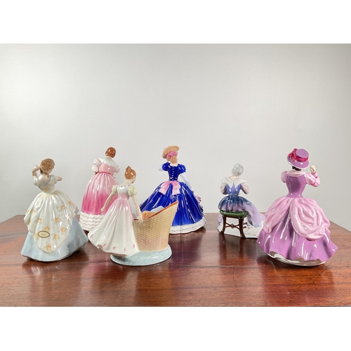 1085 - Royal Doulton: a collection of six figures comprising 