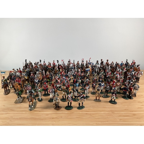 1105 - A large collection of Del Prado scale figures of varying size and historical period (largest 10cm x ... 