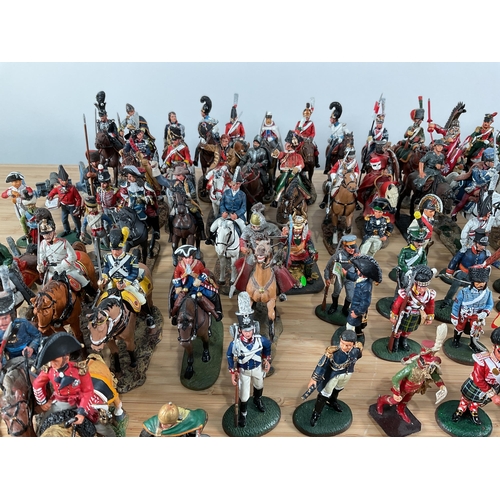 1105 - A large collection of Del Prado scale figures of varying size and historical period (largest 10cm x ... 